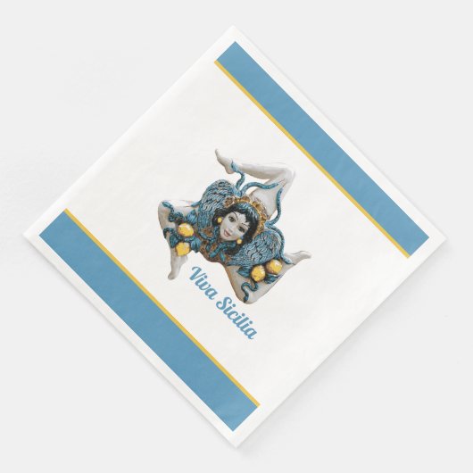 Trinacria of Sicily Sicilia Blue and Yellow (コーナー)