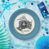 Trinacria of Sicily Three-Legged symbol Sicilia  ペーパープレート (パーティー)