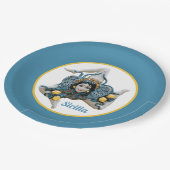 Trinacria of Sicily Three-Legged symbol Sicilia  ペーパープレート (アングル)