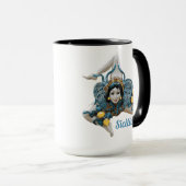 Trinacria of Sicily Three Legged symbol Sicilia マグカップ (正面右)