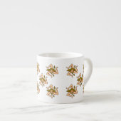 Trinacria pattern Sicilia Sicilian  エスプレッソカップ (正面右)