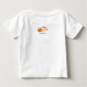 Trinbagoの旗のTシャツ(乳児) ベビーTシャツ (裏面)
