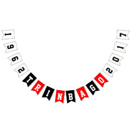 TRINBAGO （年を変更できる）独立性 バンティングフラッグ