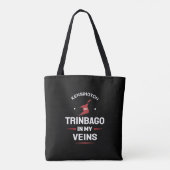 Trinbago in My Veins | Trini Pride BLACK トートバッグ (裏面)