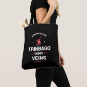 Trinbago in My Veins | Trini Pride BLACK トートバッグ (クローズアップ)
