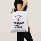 Trinbago in My Veins | Trini Pride WHITE トートバッグ (クローズアップ)