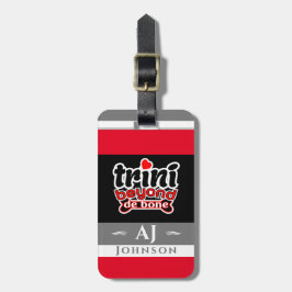 Trini Beyond 誇りを持った De Boneスラングとフラグ ラゲッジタグ