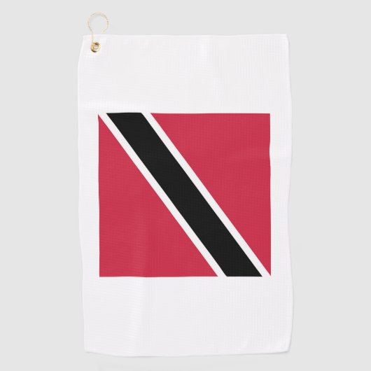 Trinidad and Tobago Flag Emblem ゴルフタオル (正面)