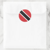 Trinidad and Tobago National Flag Sticker ラウンドシール (バッグ)