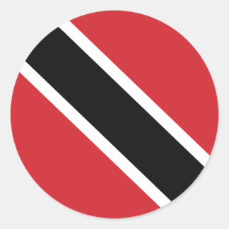 Trinidad and Tobago National Flag Sticker ラウンドシール