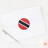 Trinidad and Tobago National Flag Sticker ラウンドシール (封筒)