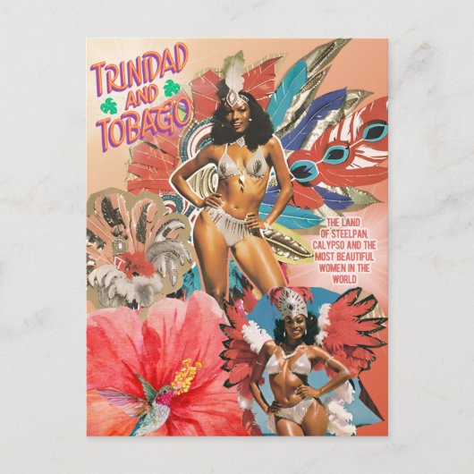 Trinidad and Tobago Postcard Iconic Carnival Art ポストカード (正面)