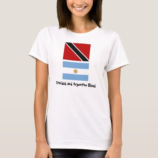 Trinidad_flag、Argentina_flag、トリニダードおよびArg… Tシャツ (正面)
