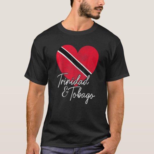 Trinidad & Tobago Trinidadian Tobagonian Flag Hear Tシャツ (正面)