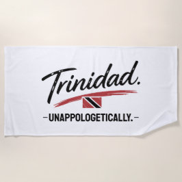 Trinidad Unapologetically Pride WHITE ビーチタオル