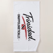 Trinidad Unapologetically Pride WHITE ビーチタオル (正面)