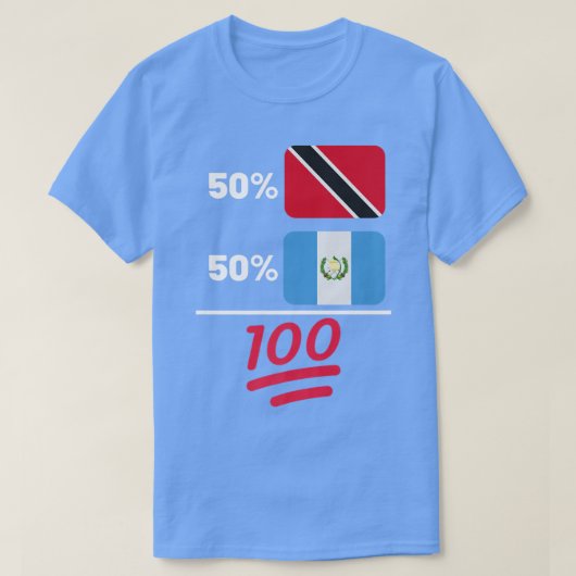 Trinidadian Plus Guatemalan Mi Flag Heritage Gift Tシャツ (デザイン正面)