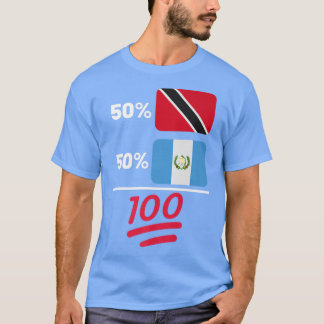 Trinidadian Plus Guatemalan Mi Flag Heritage Gift Tシャツ