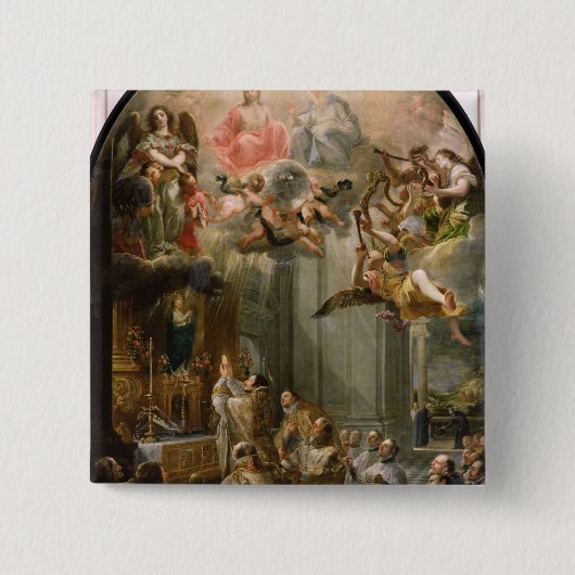 Trinitarians 1666年の順序のための固まり 缶バッジ (正面)