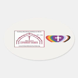 TrinityとRICロゴのステッカー4セット 楕円形シール