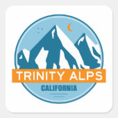 Trinity Alps California スクエアシール (正面)