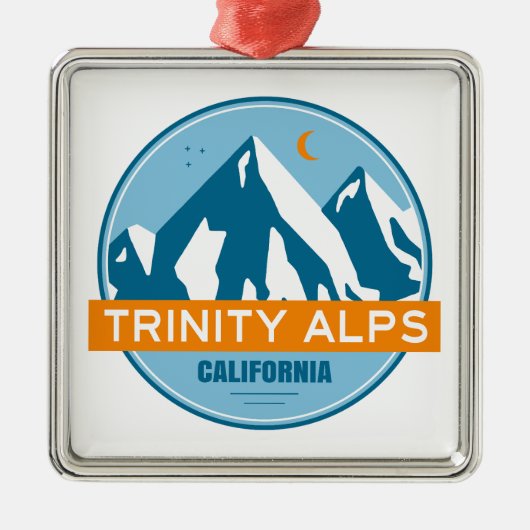 Trinity Alps California メタルオーナメント (正面)