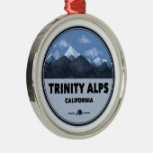 Trinity Alps California Camping メタルオーナメント (右)