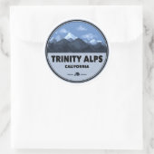 Trinity Alps California Camping ラウンドシール (バッグ)