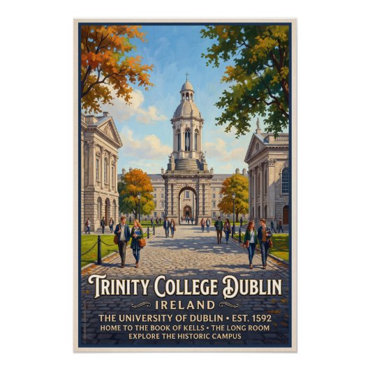 Trinity College Dublin ポスター (正面)
