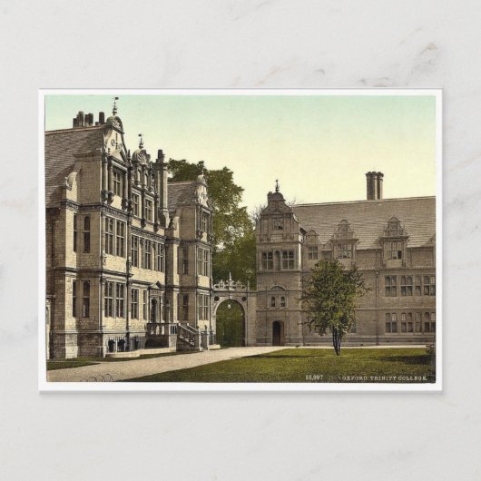 Trinity College, Oxford, Learn Photochrom ポストカード (正面)