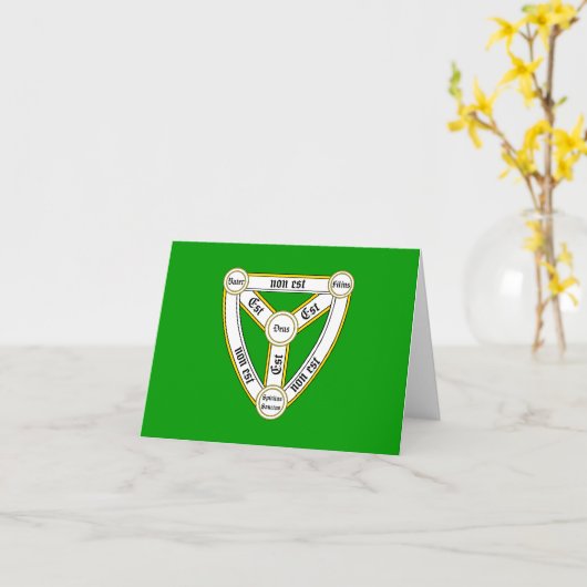 Trinity flag カード (黄色い花)