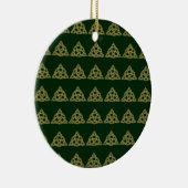Trinity Knot Green Ornaments セラミックオーナメント (右)