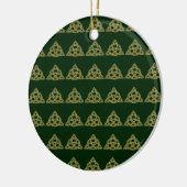 Trinity Knot Green Ornaments セラミックオーナメント (左)