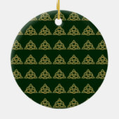 Trinity Knot Green Ornaments セラミックオーナメント (裏面)