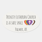 Trinity Safe Space Sticker Set  楕円形シール (正面)