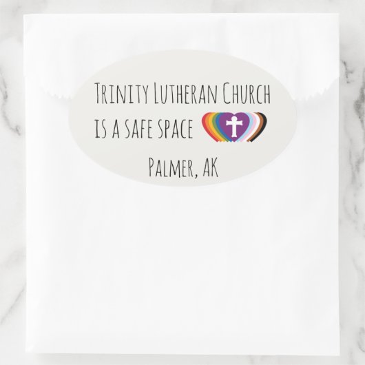 Trinity Safe Space Sticker Set  楕円形シール (バッグ)