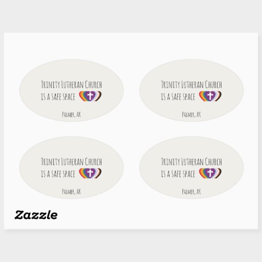 Trinity Safe Space Sticker Set  楕円形シール (シート)