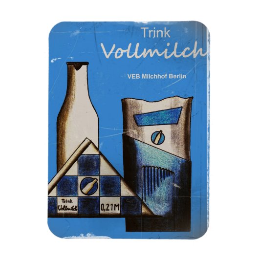 Trink Vollmilch DDR マグネット (縦)