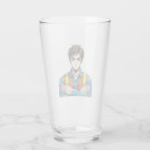 Trinkglas mit Manga-Sicherheitsfachmann タンブラーグラス (裏面)