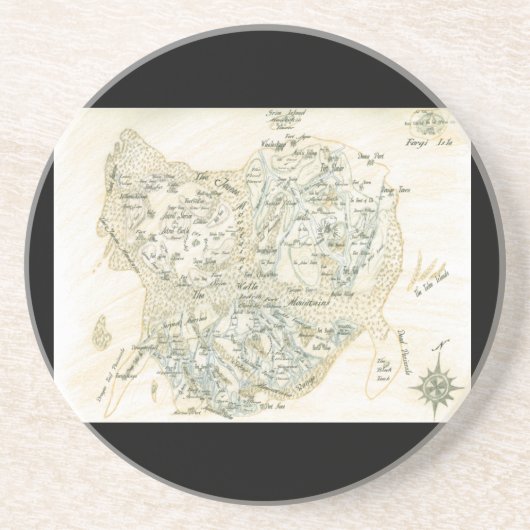 Trinoの分類された地図 コースター (正面)