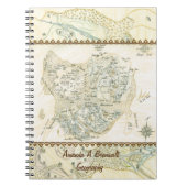 Trinoの分類された地図 ノートブック (正面)