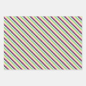 Trio 1幾何学模様セット巻き付け紙 ラッピングペーパーシート (正面)