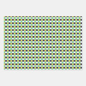 Trio 2幾何学的パターンセットのラッピング紙 ラッピングペーパーシート (正面3)