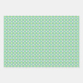 Trio 3幾何学的パターンセットのラッピング紙 ラッピングペーパーシート (正面)