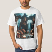 Trío de brujas haciendo magia negra tシャツ (正面)