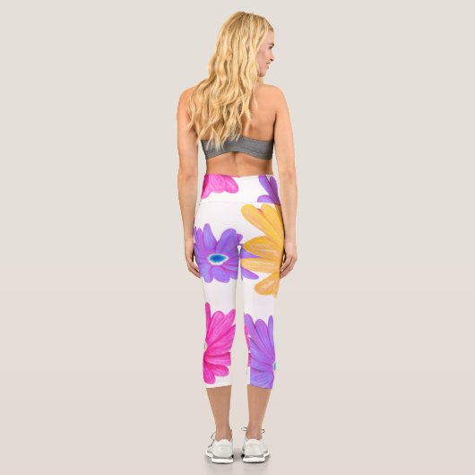 Trio of Joy: Bright Floral カプリレギンス (裏面)