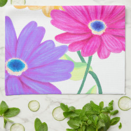 Trio of Joy: Bright Floral  キッチンタオル