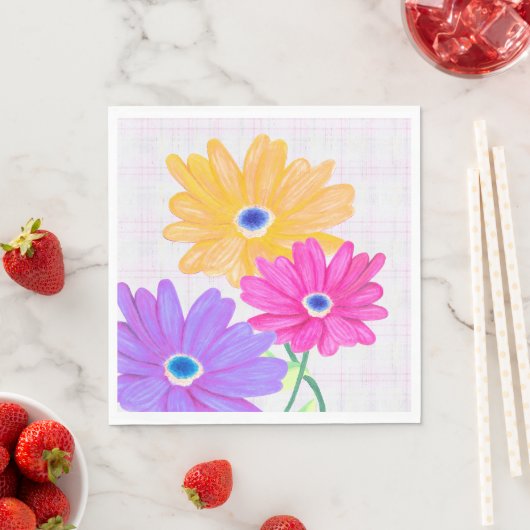 Trio of Joy: Bright Floral  スタンダードランチョンナプキン (インサイチュ)