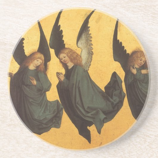 Trio of Renaissance Angels by Master of Housebook コースター (正面)
