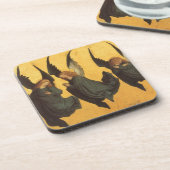 Trio of Renaissance Angels by Master of Housebook コースター (左側)